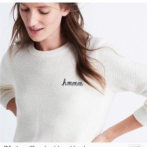 Madewell Women's Crewneck Sweater with Closure at the back - Size S